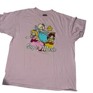 Super Mario brothers bros Princess t-shirt pink men’s xl